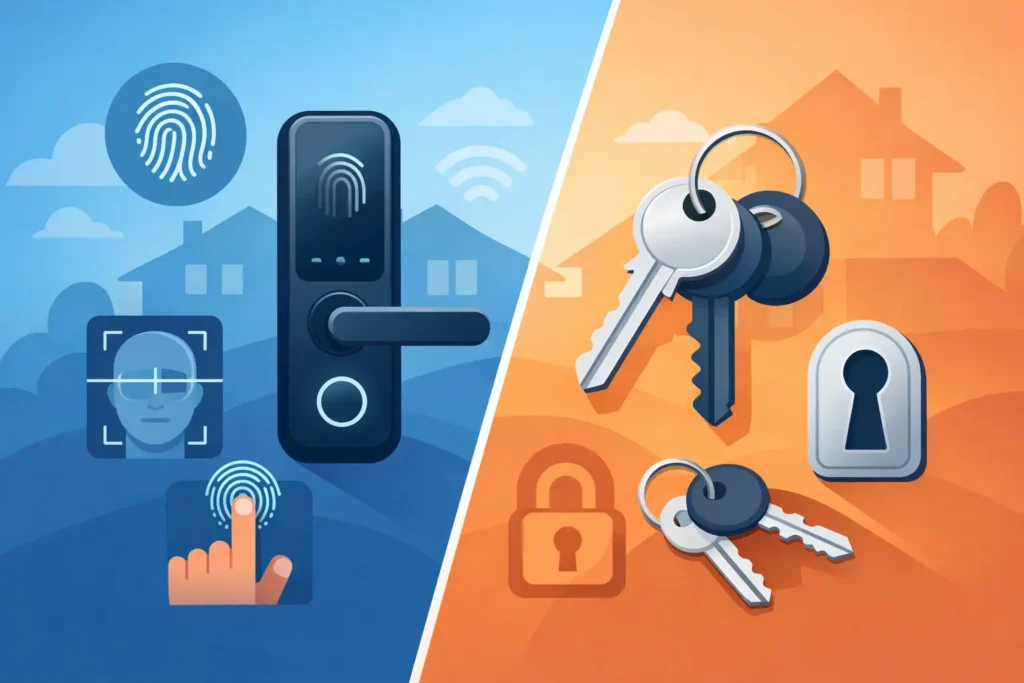 Biometric Locks Versus Keys for Modern Homes
