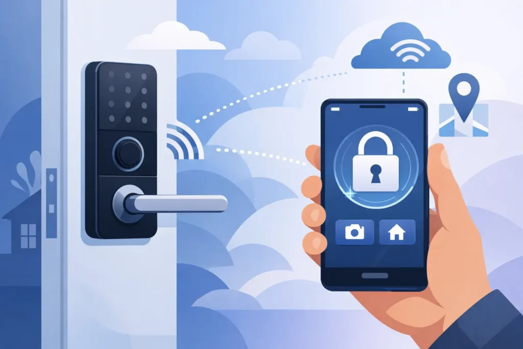 How a Remote Access Smart Lock App Works