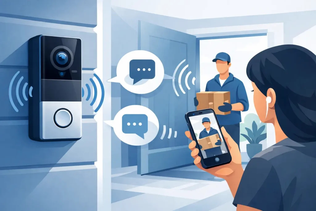 Video Doorbell Two Way Audio for Safer Entries